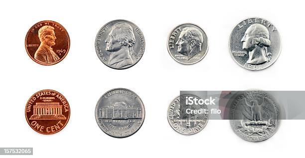 미국 동전 더미 동전에 대한 스톡 사진 및 기타 이미지 - 동전, 미국, 미국 문화