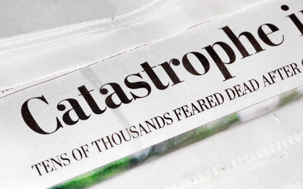 istock Catastrophe Headline in Newspaper 157532102