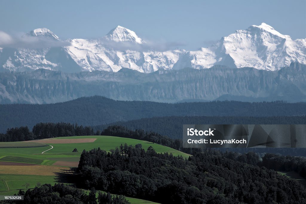 Alpenpanorama - Lizenzfrei Berg Silberhorn Stock-Foto