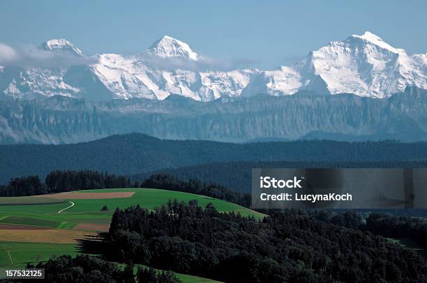 Alpenpanorama Stockfoto und mehr Bilder von Berg Silberhorn - Berg Silberhorn, Eiger, Alpen