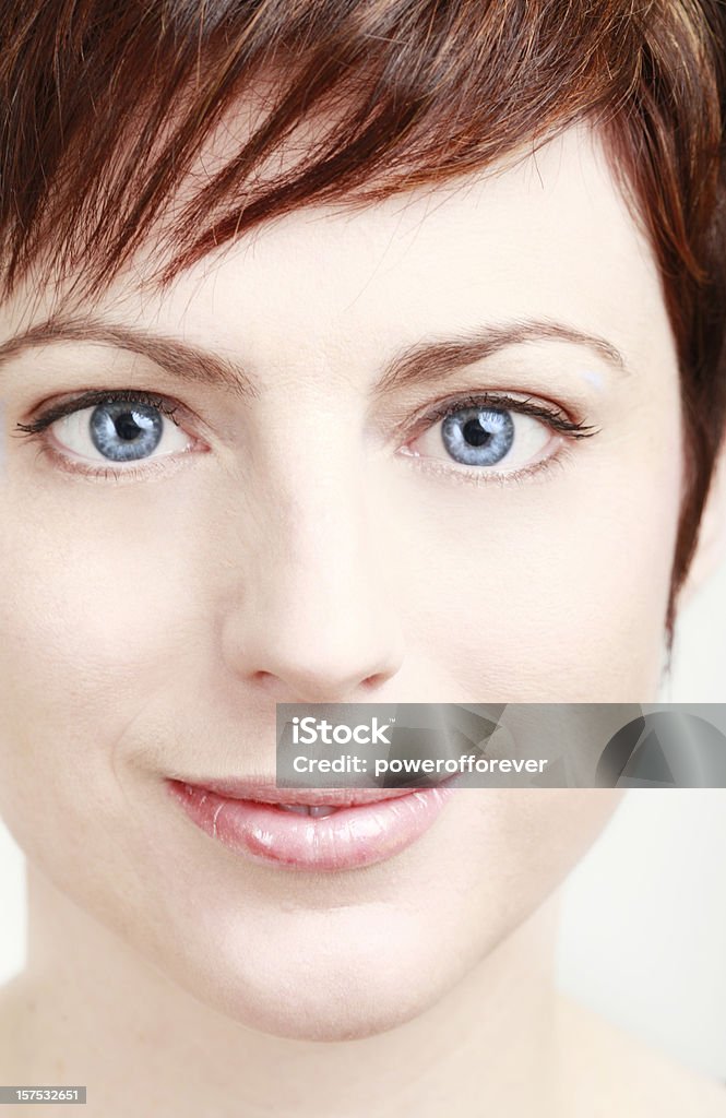 Retrato de belleza - Foto de stock de Peinado pixie libre de derechos