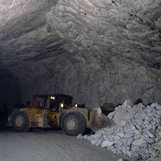istock Shovel excavator in mine 157532786