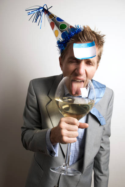 istock Drunk Office Worker Businessman Drinks at the Party 157533036