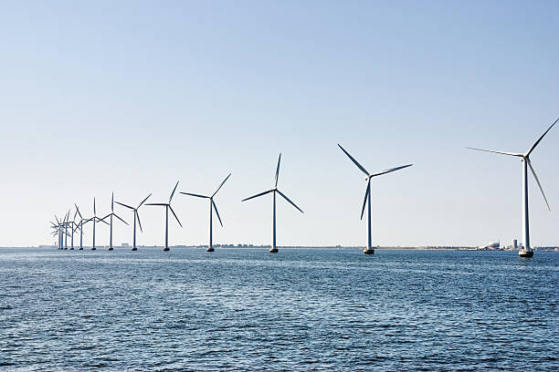 istock Wind turbines at the ocean 157533104
