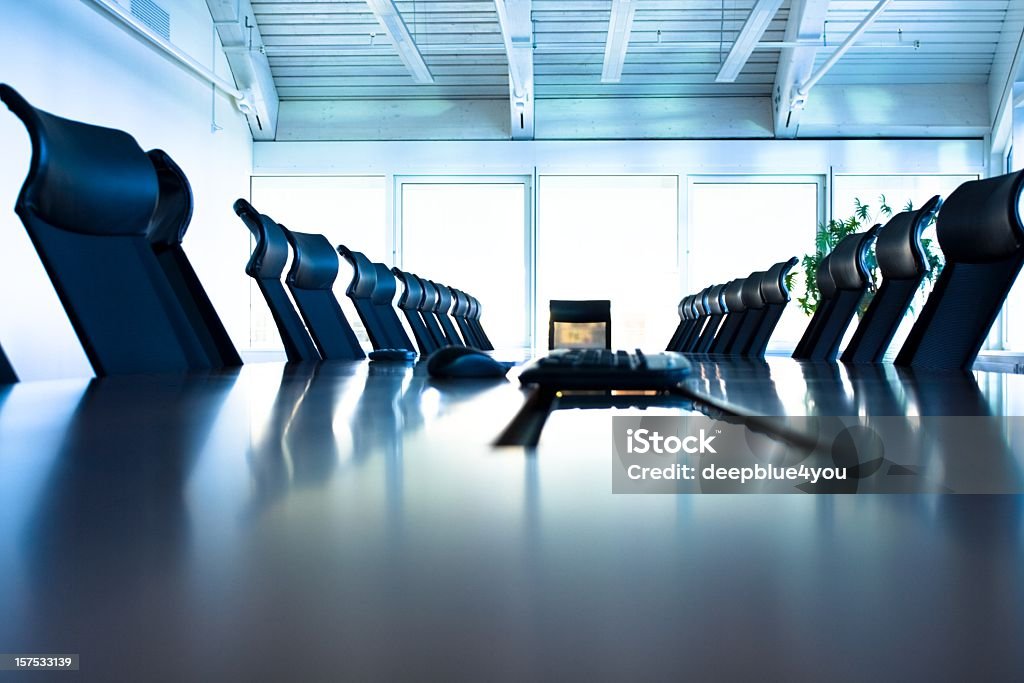 Conference room with large table and many chairs conference room Mediation Stock Photo