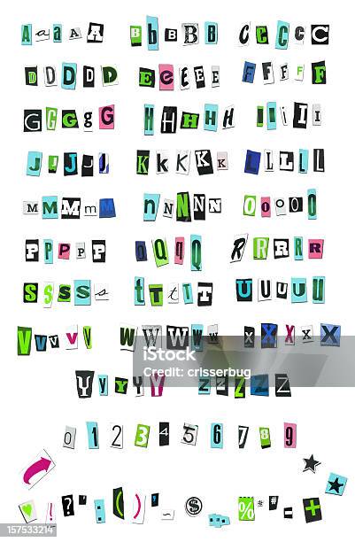 Magazine Cut Out Letters Stock Photo - Download Image Now - Text, Magazine - Publication, Punk - Person