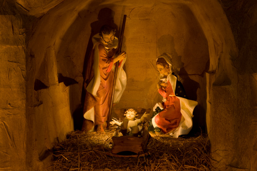 Into the heart of Christmas: Nativity scene.