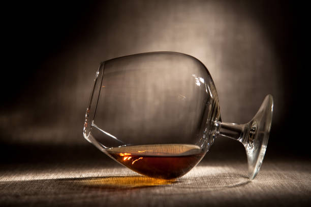 Glass of Brandy Close up of Brandy Snifter cognac brandy stock pictures, royalty-free photos & images