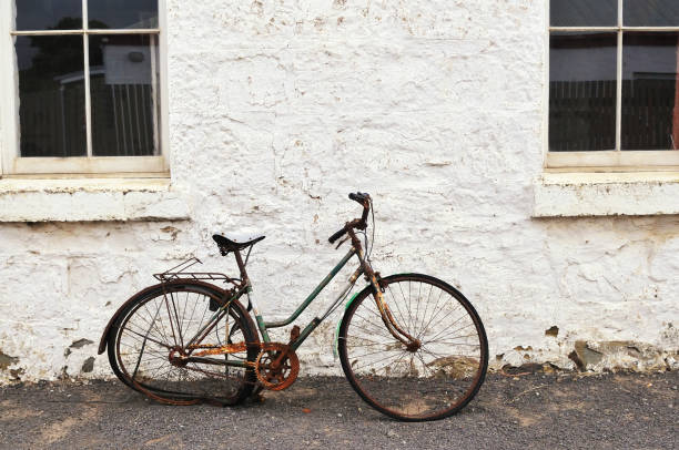 Abandoned bicycle stock photo