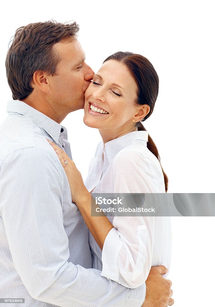 Mature homme Embrasser sa femme - Photo de 40-44 ans libre de droits