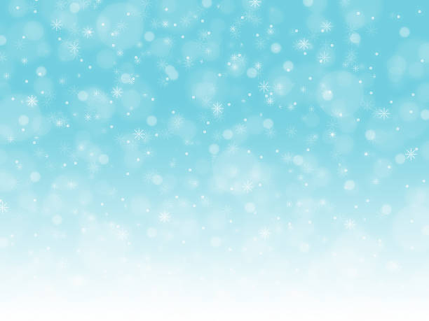 istock Different shapes of falling snow flakes 157533606