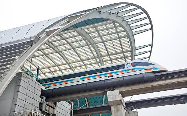 istock Magnetic levitation train in Shanghai 157533660