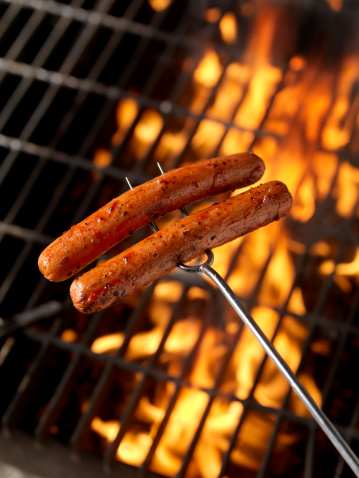 Hotdogs Cooking on the Campfire -Photographed on Hasselblad H3D-39mb Camera