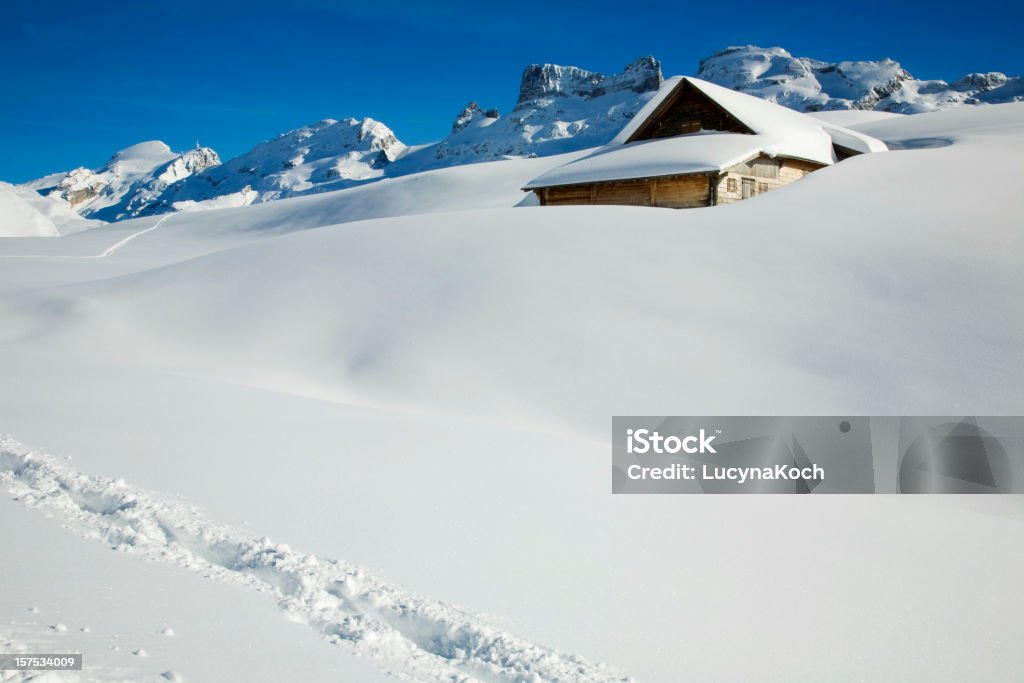 Winterlandschaft - Lizenzfrei Alpen Stock-Foto