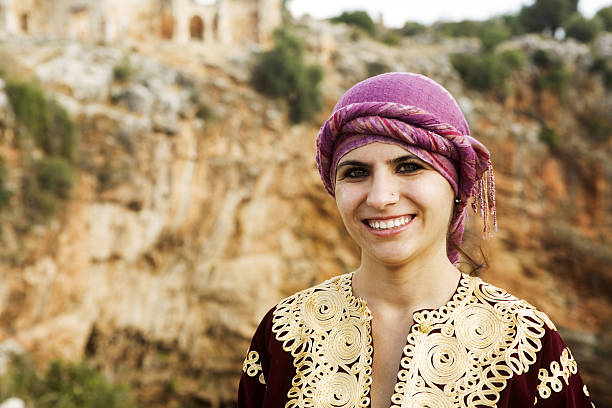 Portrait of the woman wearing traditional clothing