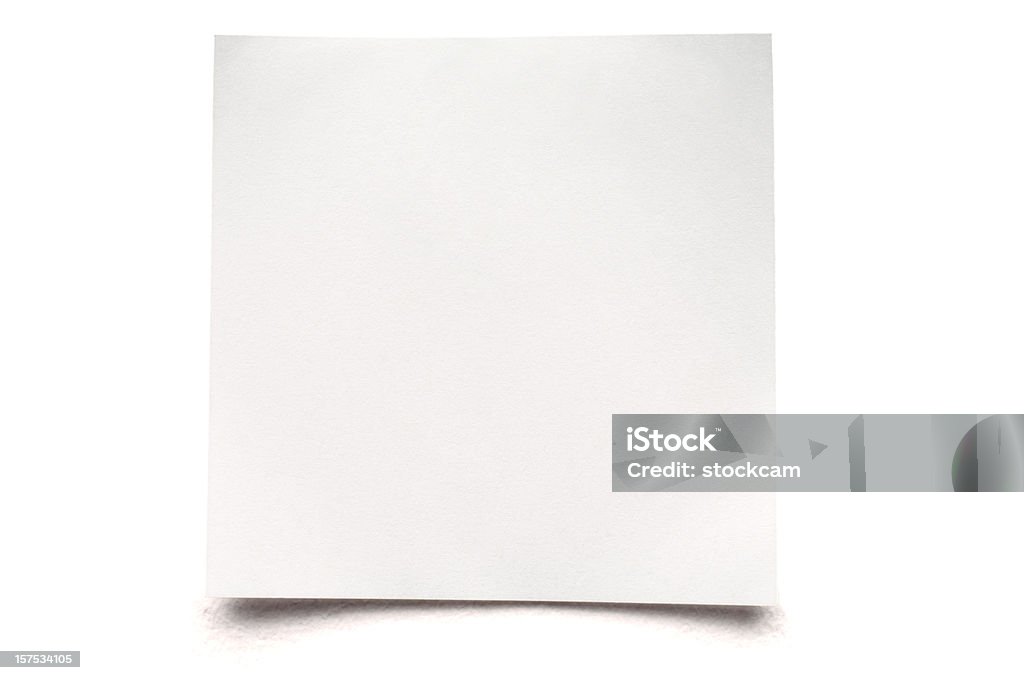 Bianco isolato Postit nota - Foto stock royalty-free di Affari