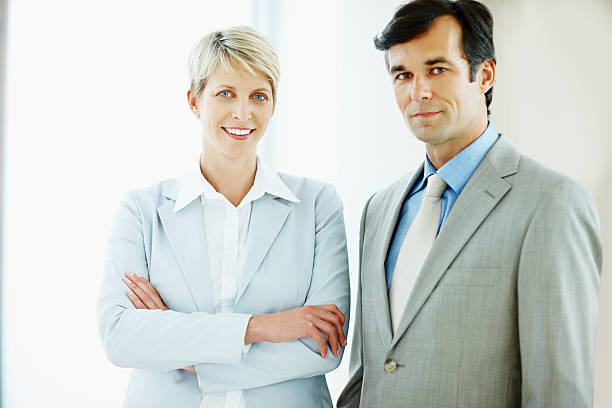 istock Business colleagues standing together 157534259