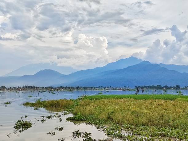 istock Beautiful nature mountain and lake view that day 1575355895