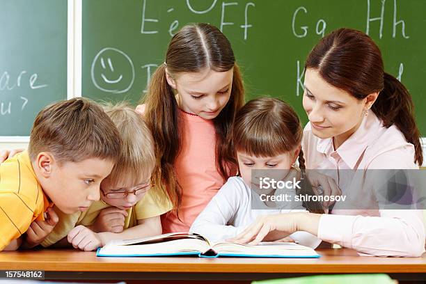 Reading Stock Photo - Download Image Now - Adult, Book, Child