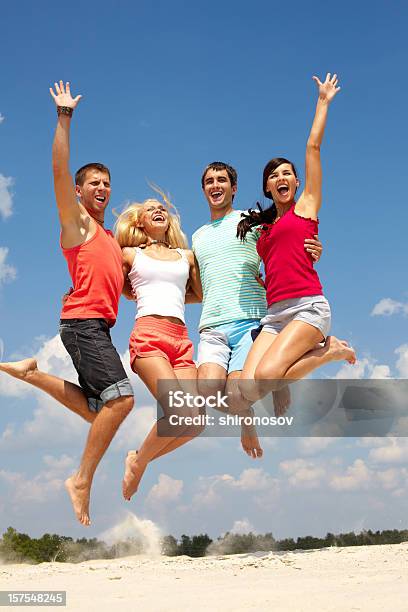 Summer Leap Stock Photo - Download Image Now - Excitement, Jumping, Adult