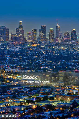 istock The skyline of Los Angeles at night 1575508960