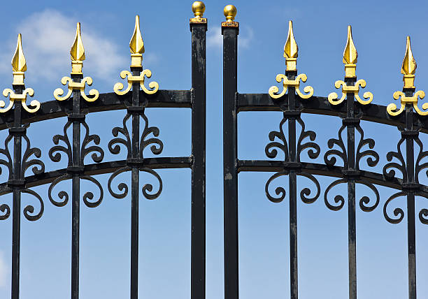 istock Metal Fence Close Up 157555625