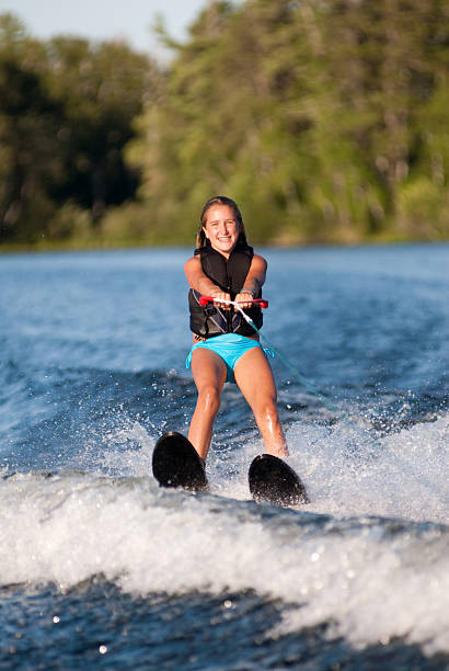 istock Waterskiing Girl 157557859