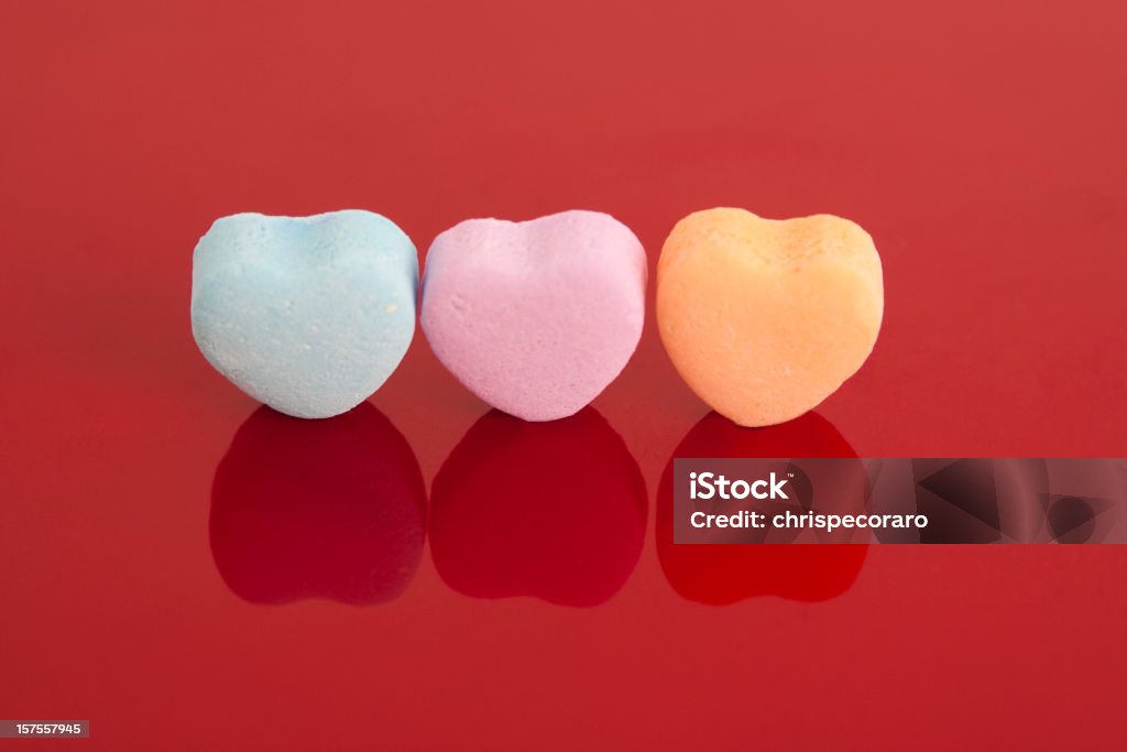 Leere Valentine's Candy - Lizenzfrei Zuckerherz Stock-Foto