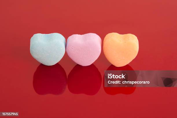 Leere Valentines Candy Stockfoto und mehr Bilder von Zuckerherz - Zuckerherz, Blau, Farbbild