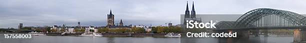 Köln Frühen Morgen Skyline Xxxl Panorama Den Rhein Und Den Dom Stockfoto und mehr Bilder von Köln