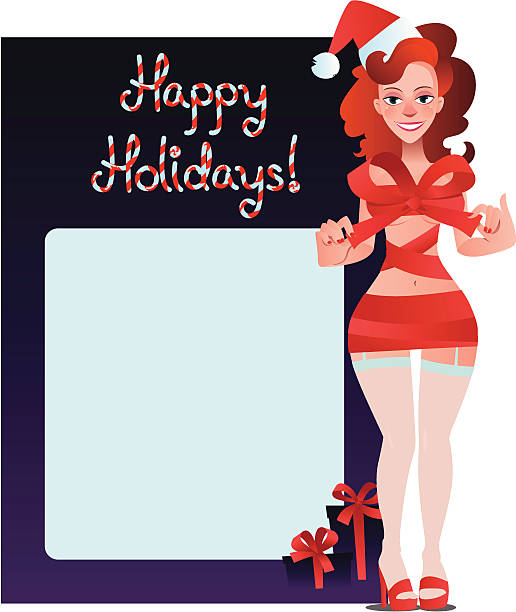 Happy holidays card vector art illustration