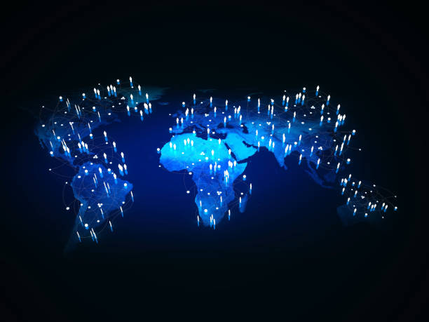 глобальная сети - computer network topology стоковые фото и изображения