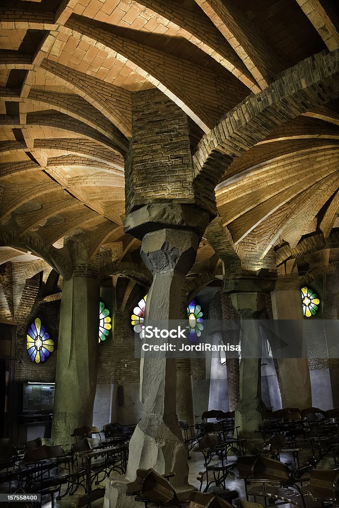 Detail von Gaudis central vault - Lizenzfrei Antonio Gaudi Stock-Foto