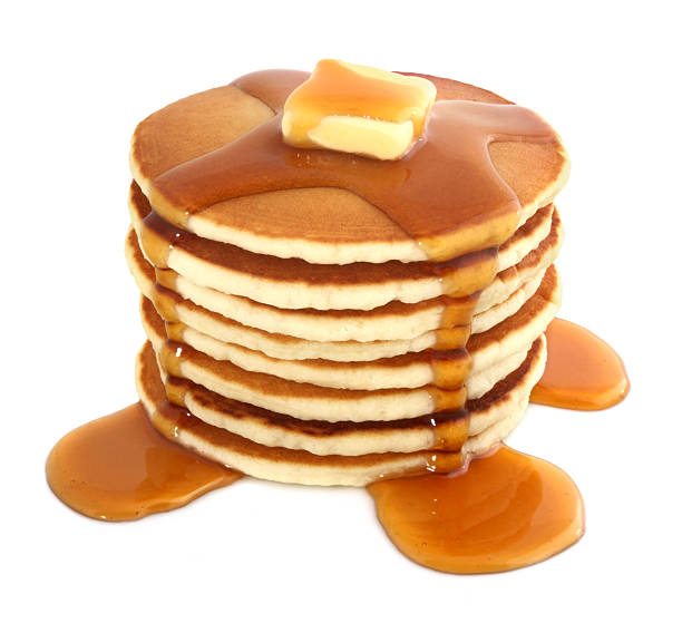 pancake - syrup foto e immagini stock