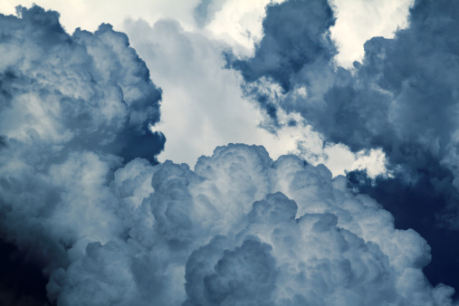 Photo of clouds. Cumulus