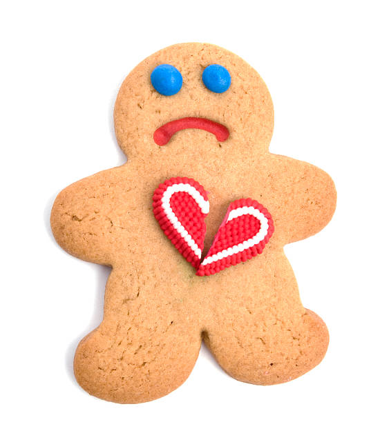 Gingerbread man classic decorated cookie.