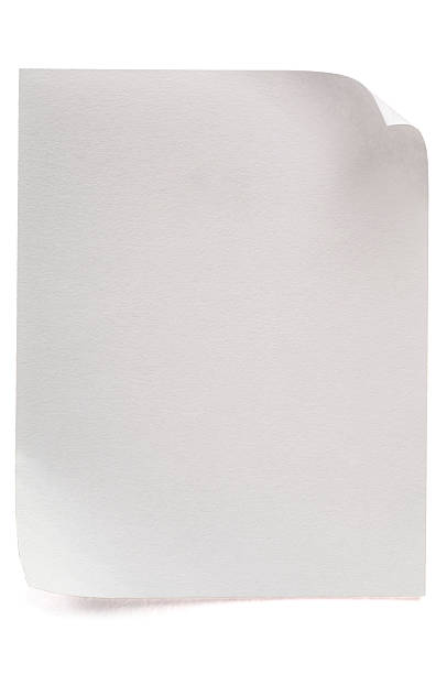 istock Sheet of blank note paper on white 157558524