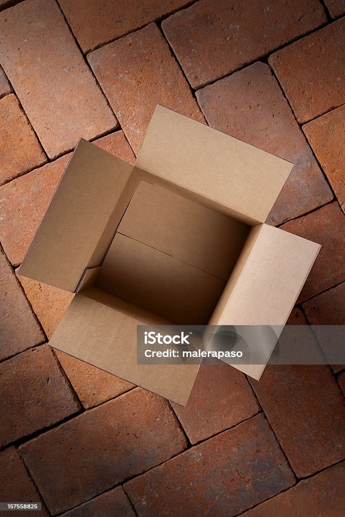 Aprire la scatola di cartone - Foto stock royalty-free di Affari internazionali