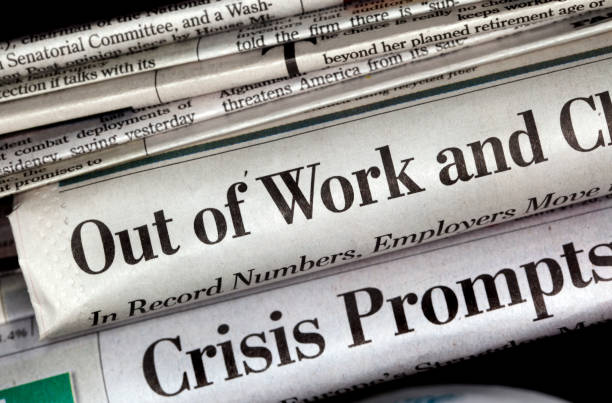 istock Unemployment Newspaper Headlines 157559307