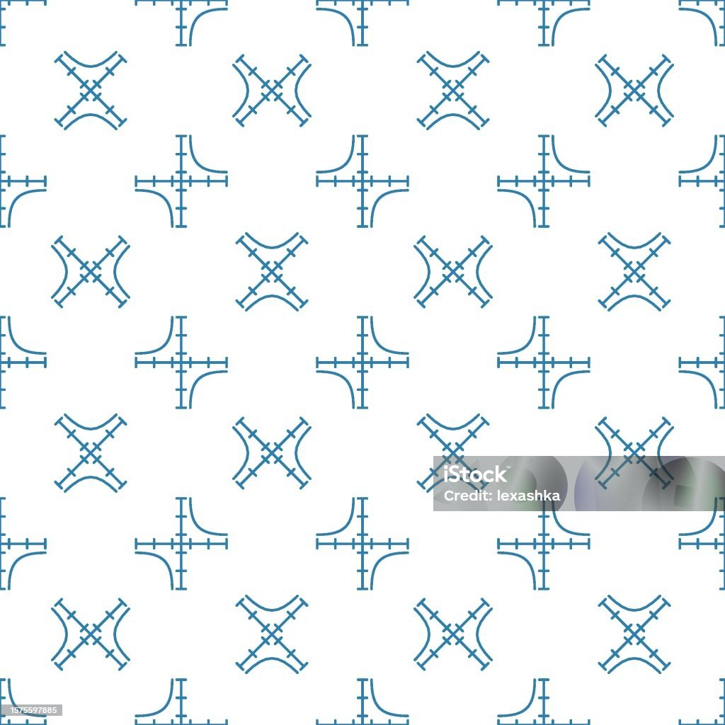 Math Graph Vector Concept Minimal Thin Line Seamless Pattern Stock ...