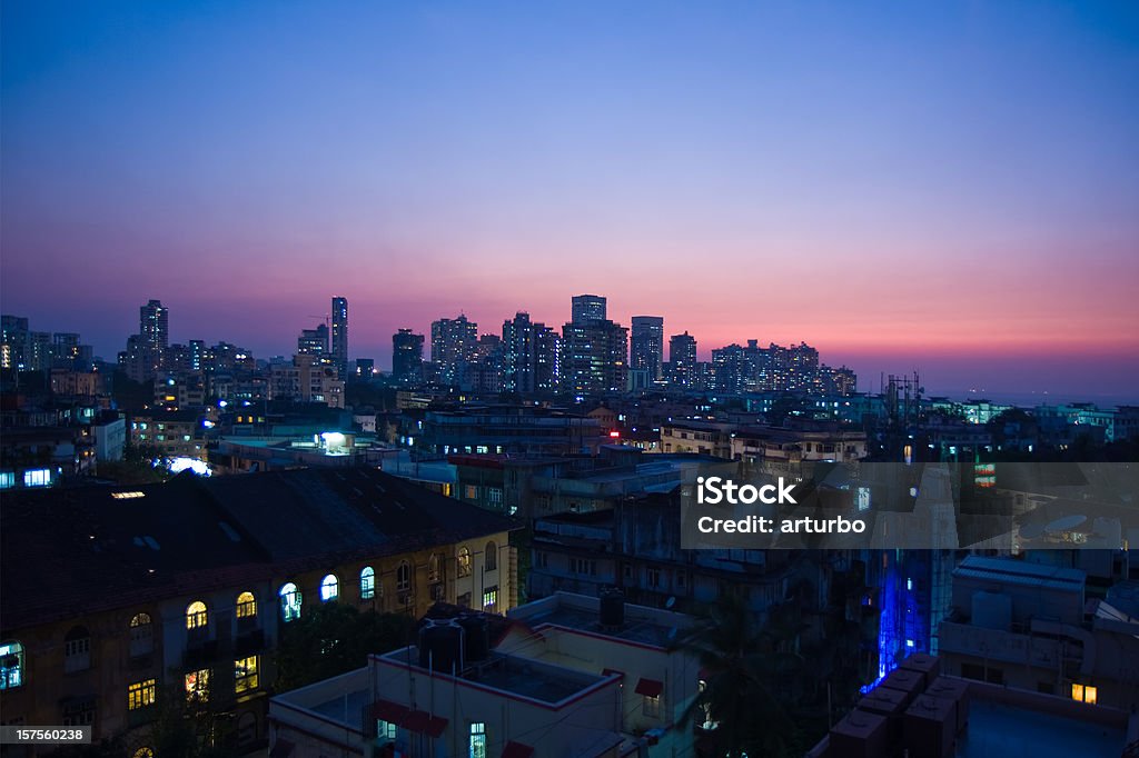 skyline of Mumbai India at night  Urban Skyline Stock Photo