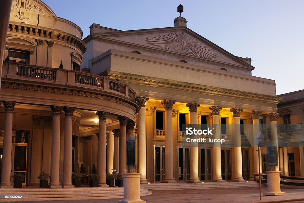 Teatro Solis opera house Teatro Montevidéu - Foto de stock de Montevidéu royalty-free