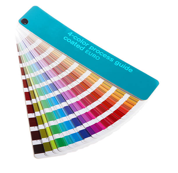 guia de cores pantone amostra de livro - swatch book imagens e fotografias de stock