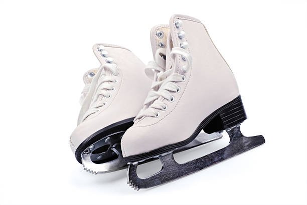 figura pattini - ice skates foto e immagini stock