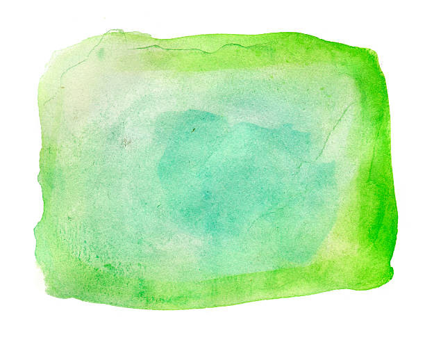 Green watercolor background stock photo