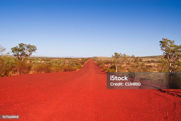 A Shot Of The Outback Track In The Daytime Stock Photo - Download Image Now - Outback, The Pilbara, Road