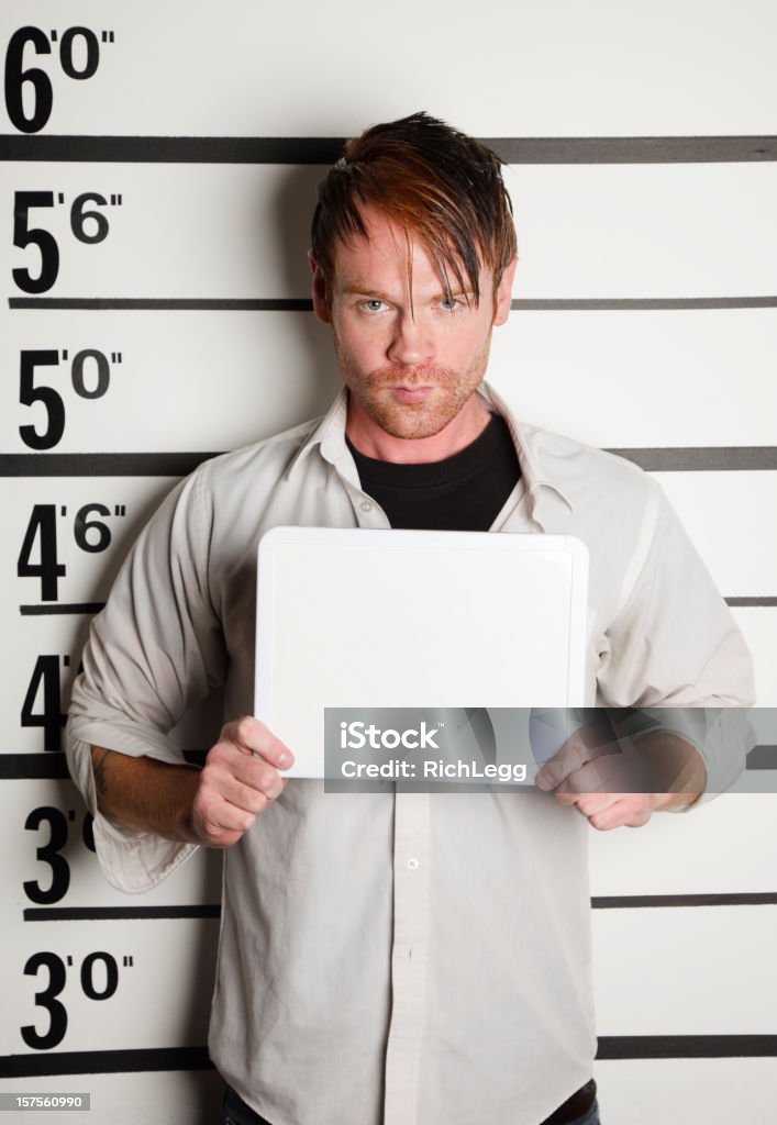 Mugshot de un hombre - Foto de stock de Foto policial libre de derechos