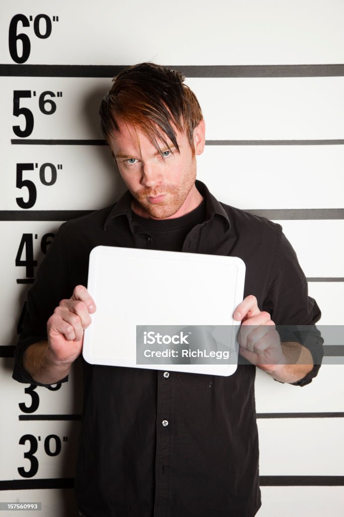 Mugshot de un hombre - Foto de stock de Foto policial libre de derechos