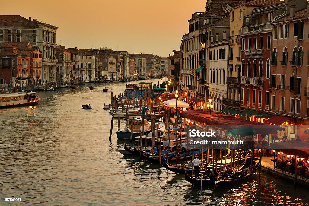 Grande Canal de Veneza em crepúsculo - Royalty-free Ao Ar Livre Foto de stock