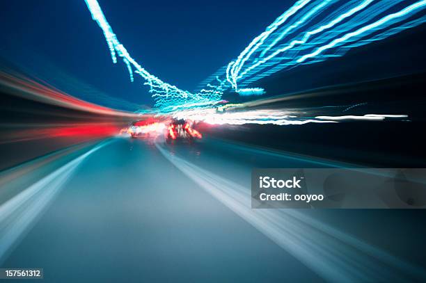 Noite Drive - Fotografias de stock e mais imagens de Abstrato - Abstrato, Anoitecer, Ao Ar Livre